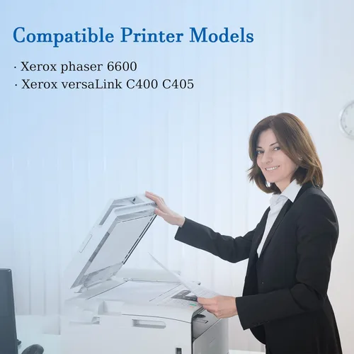 Vista 2 de Cartucho de tambor remanufacturado de repuesto para 108R01121 Unidad de imagen negra para impresora Xerox Phaser 6600 VersaLink C400 C405 WorkCentre