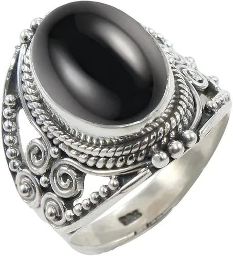 Vista 12 de Anillo de Plata Esterlina 925 para Mujeres con Piedra Preciosa Natural, Anillo de Compromiso de Plata Esterlina, Piedra Natal de Junio con Engaste