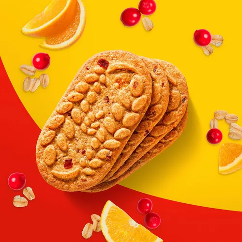 Vista 5 de belVita Galletas de barras de desayuno, naranja arándano, 8 paquetes