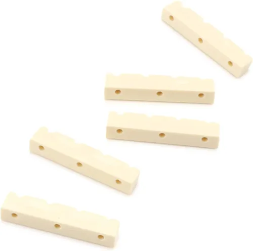 Vista 5 de 5 unids/pack Tuerca para bajo de guitarra de 1.654 in, tuerca superior ranurada, para instrumentos musicales de 4 cuerdas
