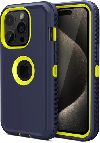 Vista 16 de Jiunai Funda para iPhone 15 Pro, protección contra caídas de alta
