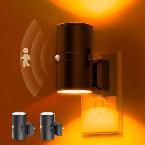 Vista 13 de L LOHAS LED Shell Night Light, Night Lights Plug into Wall Dimmable Nightlights Plug in with Light Sensor, 0-100LM, 3000K Soft White, LED