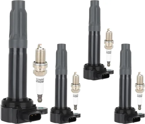 Vista 4 de Bobinas de bobina de encendido y bujías de iridio UF668 2010 2011 2012 para Subaru Legacy Outback H4 2.5L