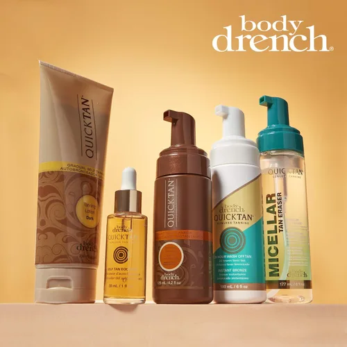 Vista 7 de Body Drench Quick Tan Loción de bronceado gradual, 8 onzas, Oscuro