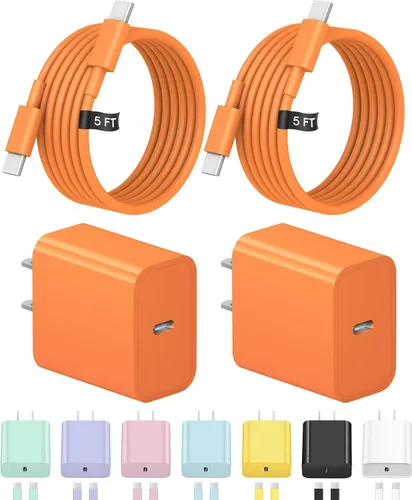 Vista 17 de Cargador de carga rápida USB C de 3 pies para iPhone 17, 16, 15, carga rápida, paquete de 2 unidades para iPhone 17/17 Plus/17 Pro/17 Pro Max/iPhone