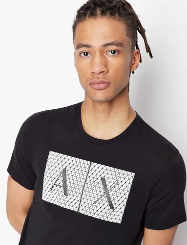 Vista 2 de AX Armani Exchange - Camiseta con logotipo de cuello redondo para hombre