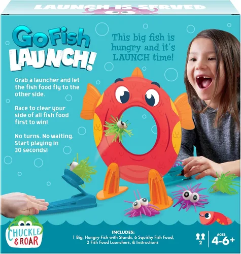 Vista 2 de Chuckle & Roar Juego familiar Go Fish Feeding Frenzy