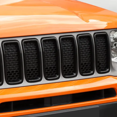 Vista 7 de CheroCar para Renegade Insertos de Parrilla, Cobertura de Protección de Parrilla Delantera Adecuada para Jeep Renegade 2019-2025+