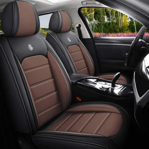 Vista 2 de Funda de asiento de cuero para Mazda2 2011-2023, fundas de asiento suaves impermeables, accesorios interiores, fundas de asiento, cojín, protector