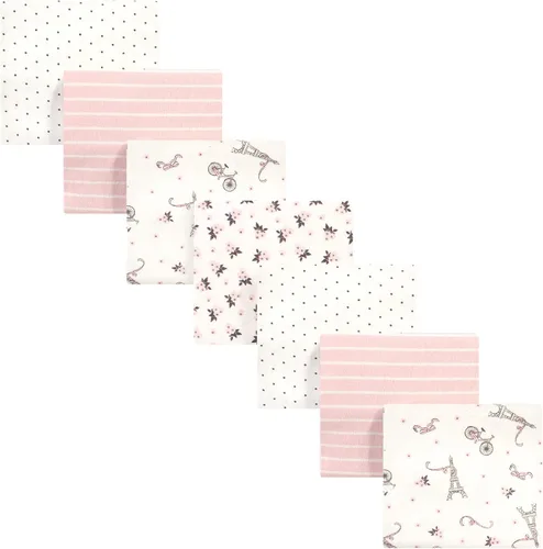 Vista 141 de Hudson Baby Unisex Baby Cotton Flannel Receiving Blankets Bundle, Neutral Woodland Pals, One Size (Pack of 2)