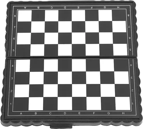 Vista 4 de Fydun Portable Magnetic Folding Chess Set Light Plastic Chessboard for Family and Party Fun