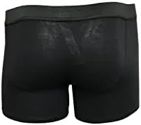 Vista 3 de Diesel Ropa interior para hombre Mezcla de algodónelastano algodón elástico, 3 calzoncillos largos, Negro