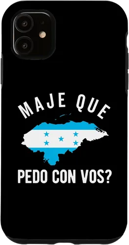 Vista 7 de Funda para iPhone 16 Bandera de Honduras Catracho Camiseta hondureña Maje Que Pedo?