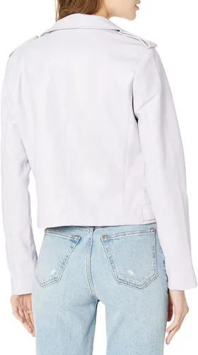 Vista 2 de BLANKNYC Ropa de lujo para mujer, chaqueta de moto de cuero vegano, abrigo cómodo y elegante