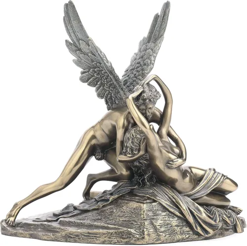 Vista 3 de Veronese Design Cupido y Psique Mitología Clásica Estatua Acabado Bronce