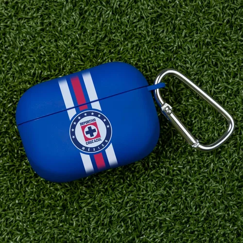 Vista 2 de Affinity Bands Cruz Azul HD - Funda compatible con Apple AirPods Gen 4 (rayas)