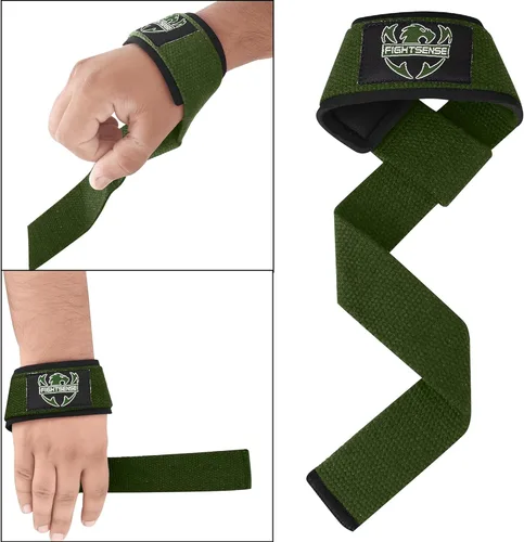 Vista 6 de FIGHTSENSE - Correas de elevación para levantamiento de pesas, correas de muñeca de gimnasio para hombres y mujeres, correas de levantamiento