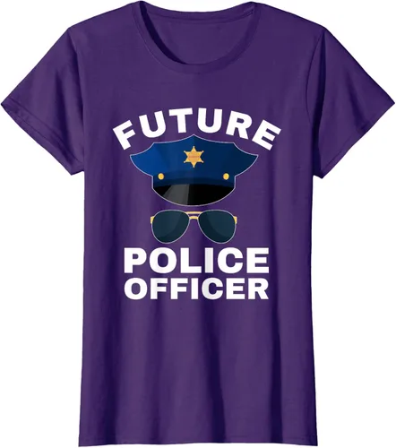Vista 6 de Camiseta de policía para niños con texto en inglés «Proud Cop Dad»