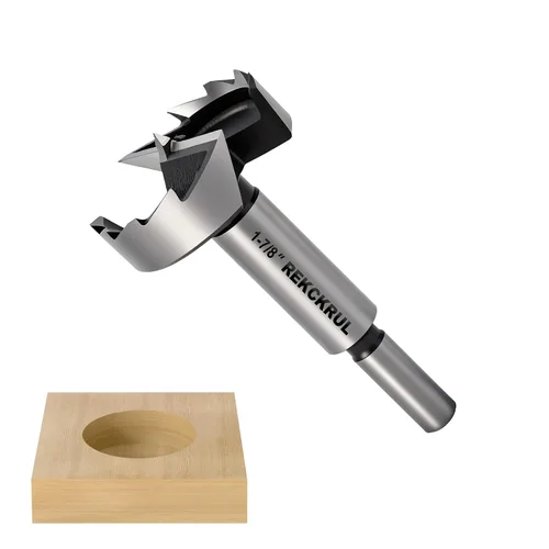 Vista 18 de Broca Forstner de 3 pulgadas, broca Forstner de 3 pulgadas para carpintería, cortador de bisagra para madera dura, madera contrachapada, plástico