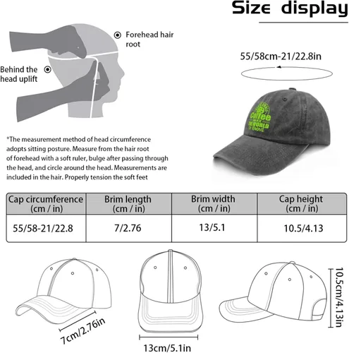 Vista 3 de devor Baseball Cap Pickleball and Coffee Make The World Go Round Dad Hat, Graphic Hat for Women