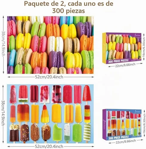 Vista 7 de Rompecabezas de 500 piezas y rompecabezas de 300 piezas para niños, adolescentes y adultos