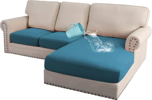 Vista 12 de H.VERSAILTEX Fundas elásticas para sillones, fundas de cojín de sofá, fundas elásticas 100% impermeables, con tela gruesa de doble forro polar