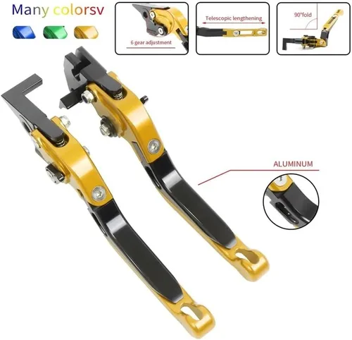 Vista 7 de Motorcycle Clutch Levers For FZ8 FZ-8 2011 2012 2013 2014 2015 2016-2020 Motorcycle Adjustable Folding Extendable Brake Clutch Levers Handle
