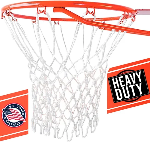 Vista 10 de Ultra Sporting Goods Red de baloncesto resistente de repuesto – Anti látigo para todo tipo de clima, se adapta a llantas estándar para interiores