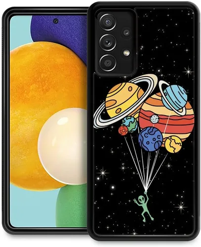 Vista 27 de Funda compatible con Samsung Galaxy Z Fold 2 5G, sistema solar de globo alienígena, diseño de patrón increíble, a prueba de golpes, antiarañazos