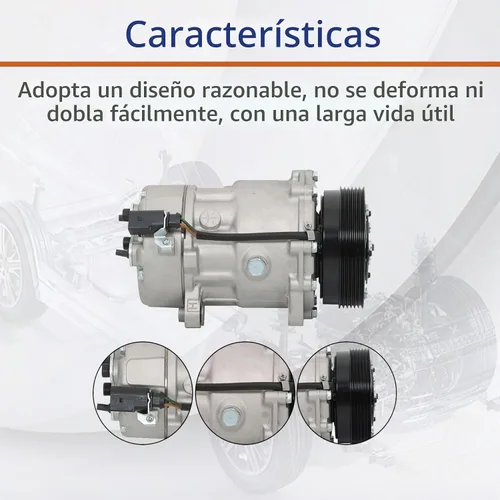 Vista 5 de GXYWADY Compresor A/C con embrague Reemplazo para TT 2000-2006