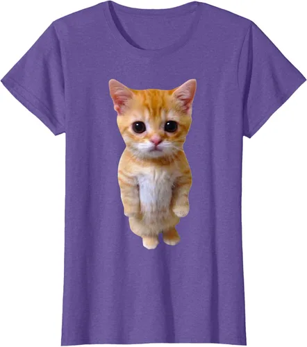 Vista 22 de El Gato Meme Sad Crying Cat Munchkin Kitty Meme Camiseta de moda Small Negro