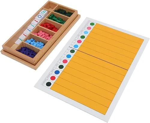 Vista 3 de Kghios Juguetes de matemáticas Montessori Materiales Fracción decimal