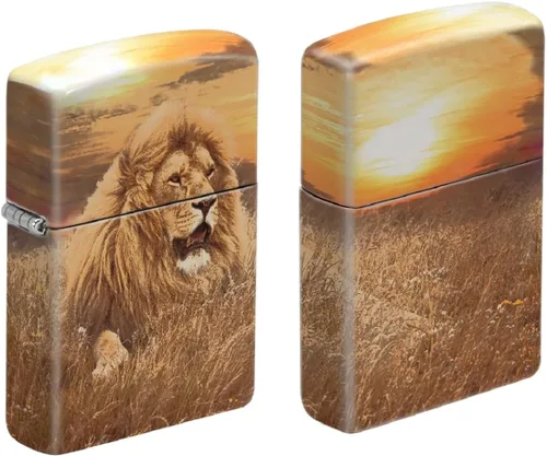 Vista 6 de Zippo Encendedor - Encendedor personalizado personalizado grabado animal resistente al viento
