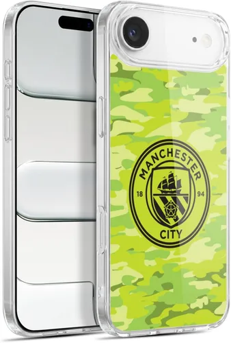 Vista 191 de Head Case Designs Funda de gel con licencia oficial del Manchester City Man City FC Blue Moon Badge Camou [protección de grado militar] compatible