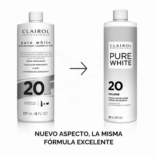 Vista 2 de Clairol Professional Pure White 20 Volume Hair Developers For Lightening & Gray Coverage