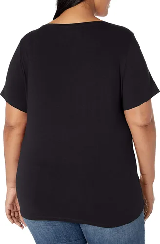 Vista 5 de Amazon Essentials - Camiseta de manga corta y cuello en V para mujer (disponible en tallas extragrandes)