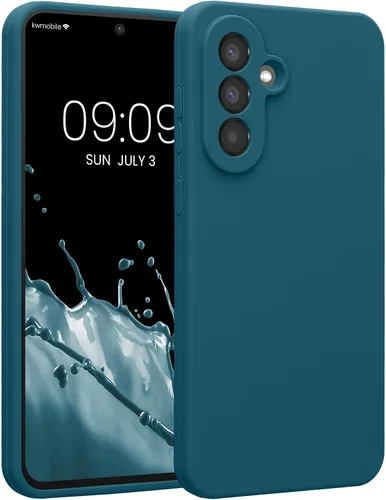 Vista 164 de kwmobile Funda compatible con Samsung Galaxy A13 4G - Funda delgada de silicona TPU - Acabado suave al tacto - Amarillo radiante
