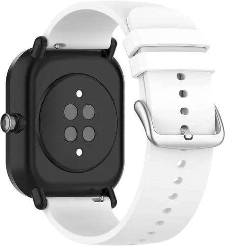 Vista 4 de ECSEM - Correas de repuesto compatibles con CanMixs Smart Watch, correa de silicona transpirable de 0.787 pulgadas, correas ajustables de liberación