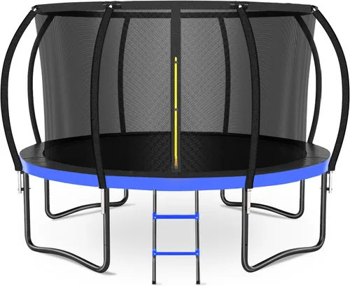 Vista 17 de Zevemomo - Trampolines de 8.0 pies, 10.0 pies, 12.0 pies, 14.0 pies, 16.0 pies, para exteriores, trampolines para niños y adultos, trampolines