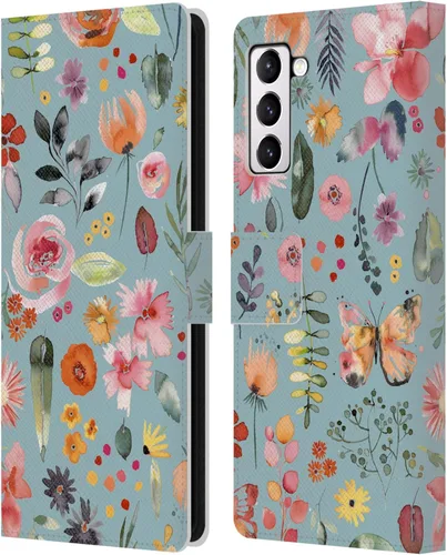 Vista 200 de Head Case Designs Officially Licensed Ninola Butterfly Nature Spring Floral Leather Wallet Case Compatible with Samsung Galaxy A07 4G