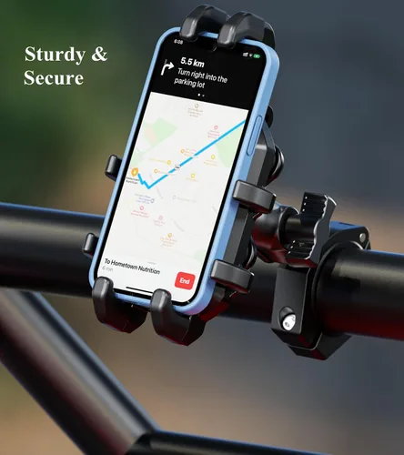 Vista 7 de BRCOVAN Soporte de teléfono UTV resistente con amortiguador de vibraciones Adjustable UTV Roll Cage Cellphone Clip for 5.4''-6.9'' Smartphones