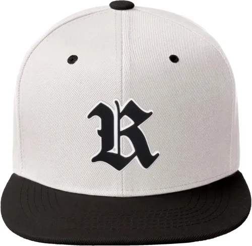 Vista 1543 de Daxton Gorra clásica con visera de billete plano con letras del alfabeto inglés antiguo de la A a la Z