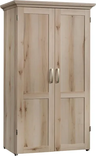 Vista 9 de Sauder Armario de costura y artesanía de almacenamiento diverso, L: 35.11" x W: 21.81" x H: 61.58", acabado blanco glaciar