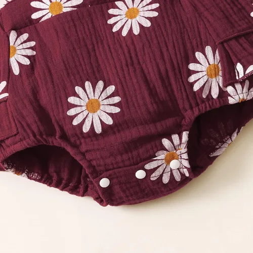 Vista 5 de PATPAT Conjunto de mameluco para bebé recién nacido, 2 piezas, 100% algodón
