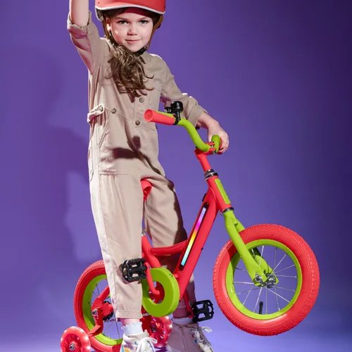 Vista 2 de Bicicleta Infantil Jetson Light Rider con Luces LED Unisex, Marco Iluminado con 3 Modos de Luz Diferentes