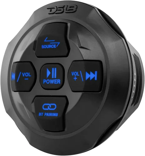 Vista 5 de DS18 BTRCRMIC Controlador de audio Bluetooth inalámbrico, receptor marino impermeable, control remoto con USB Bluetooth RCA, micrófono estilo radio
