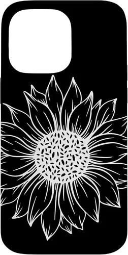 Vista 21 de iPhone 16 Cute and Beautiful White Flower of Sunflower Case