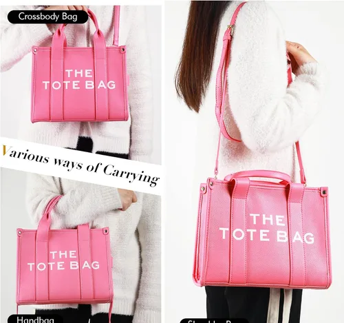 Vista 2 de Bolso de mano para mujer, bolso de mano de cuero a la moda, pequeño bolso cruzado personalizado con asa superior para el trabajo y viajes