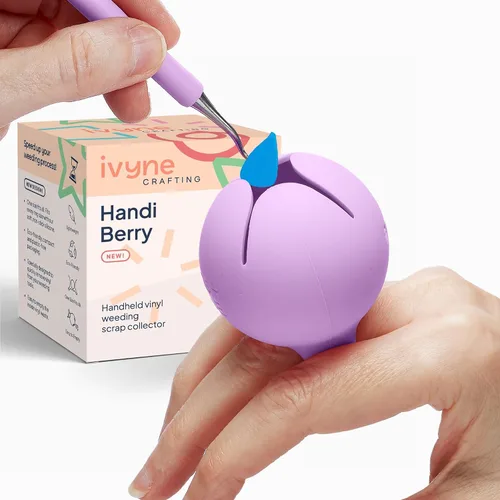 Vista 8 de iVyne Handi Berry – Colector de desechos de vinilo, anillo portátil de mano para recolector de chatarra, herramientas de deshierbe