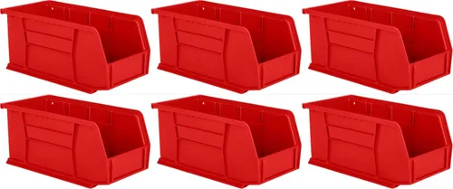 Vista 6 de Hudson Exchange Contenedor de Almacenamiento de Plástico Apilable y Contenedor Colgante de 11" x 5-1/2" x 5" (Negro, 1 Paquete)